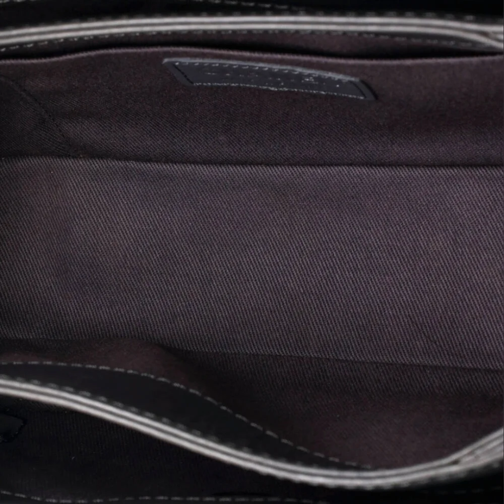 Chanel Gray Calfskin Quilted Leather Bag
